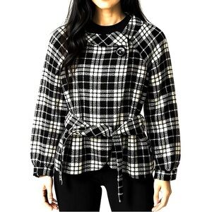 Wool Blend Blazer Jacket Small Y2K